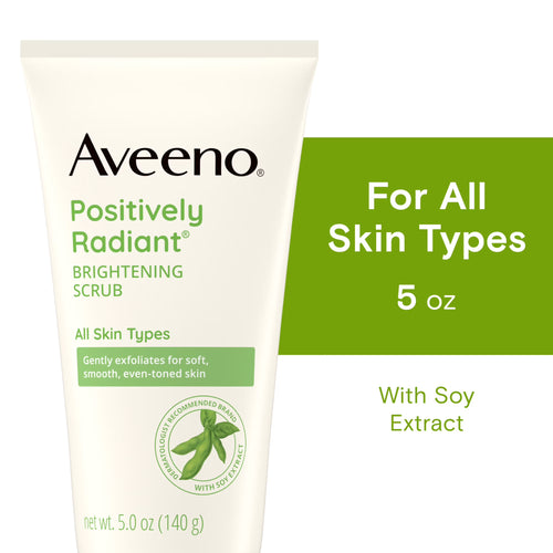 Aveeno Positively Radiant Skin Brightening Exfoliating Daily Face Scrub, 5 oz