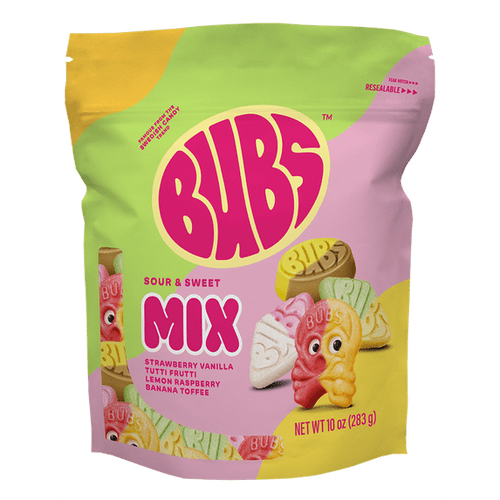 BUBS Swedish Candy Mix – Sour & Sweet Vegan Gummies (10 oz)