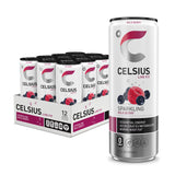 CELSIUS Sparkling Wild Berry, Functional Energy Drink 12 fl oz Can (Pack of 12)