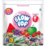 Charms Blow Pop Assorted Flavored Lollipops with Bubblegum Center, 41.25 oz, Peanut-free