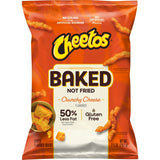Baked Cheetos Crunchy 50% Less Fat Cheese Flavored Snacks Bag, 7.625 oz