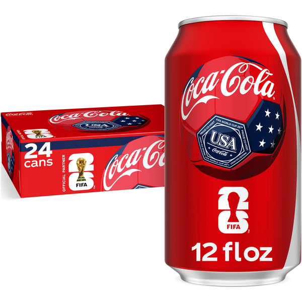 Coca-Cola Soda Pop Cans, 12 fl oz, 24 Pack