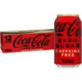 Coca-Cola Zero Sugar Caffeine-Free Soda Pop Fridge Pack Cans, 12 fl oz, 12 Pack