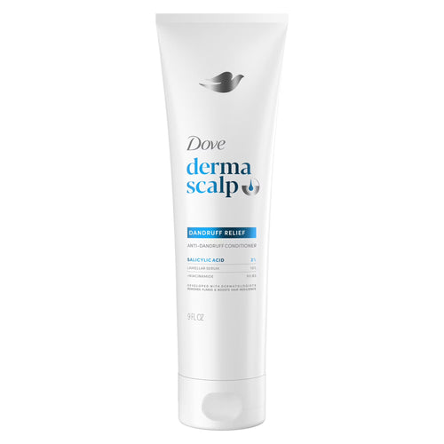 Dove Derma Scalp Dandruff Relief Conditioner With Salicylic Acid, Lamellar Serum And Niacinamide Dandruff Relief For Removing Flakes & Boosting Hair Resilience ,9 fl oz 1 Count