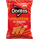 Doritos Protein Nacho Cheese Tortilla Chips Bag, 7 oz