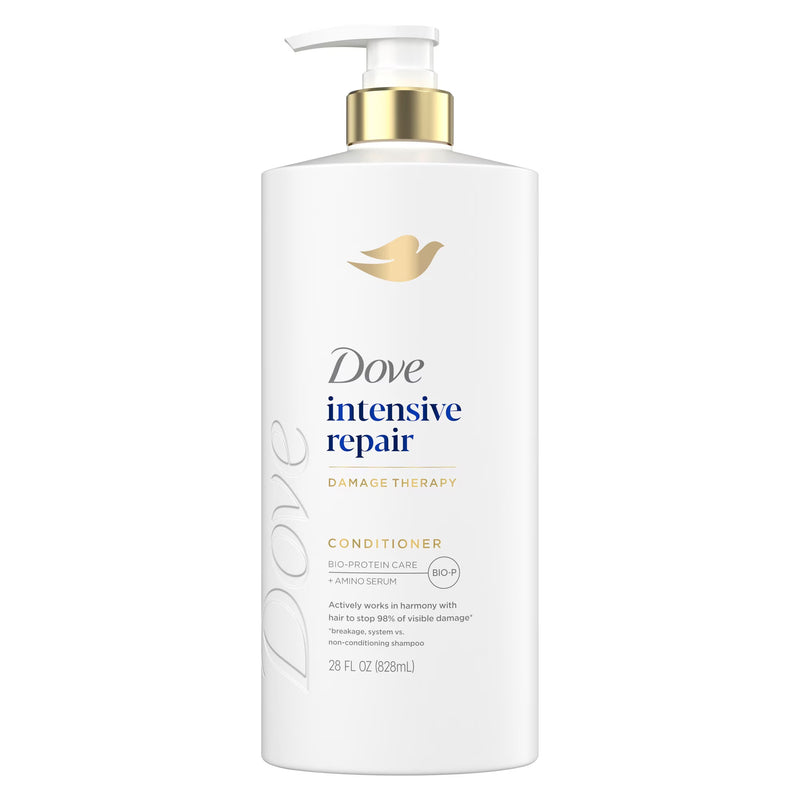 Dove Conditioner for Damaged Hair Intensive Repair with Bio-Protein Care Technology and Amino Serum, 28 Fl Oz