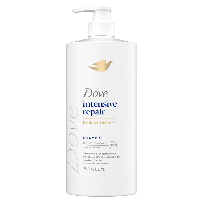 Dove Shampoo for Damaged Hair Intensive Repair with Bio-Protein Care Technology and Amino Serum, 28 fl oz