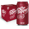 Dr Pepper Soda Pop, 12 fl oz, 24 Pack Cans