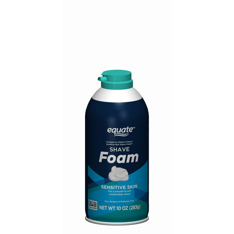 Equate Men's Sensitive Skin Shave Foam, 10 oz