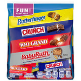 Butterfinger, Crunch, Baby Ruth, and 100 Grand, Assorted Fun Size Chocolate-y Treats, 55 Count Party Pack, 33.6 oz