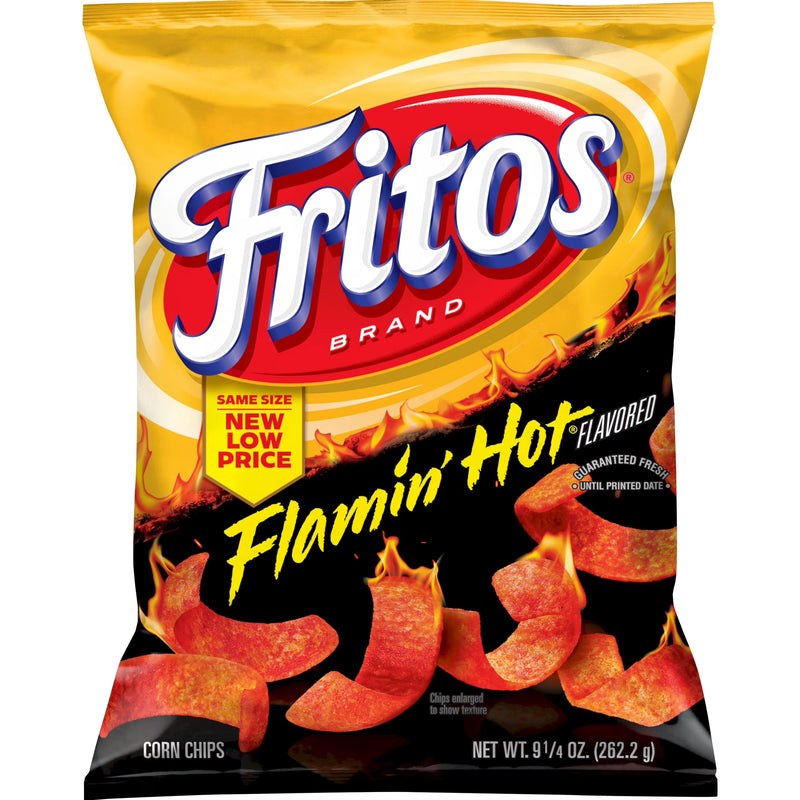 Fritos Flamin' Hot Flavored Corn Chips, 9.25 oz Bag (Packaging May Vary)
