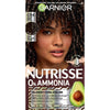 Garnier Nutrisse 0% Ammonia Glossy Curl Nourishing Permanent Hair Color Kit, CR4 Dark Brown, 1 Kit