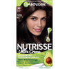 Garnier Nutrisse Nourishing Adult Hair Color Creme, 030 Darkest Brown Sweet Cola