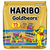 HARIBO Goldbears & Wild Berry Goldbears Gummy Candy, 30oz, 75ct Minis Bag