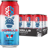 Gorilla Mind Energy Drink, No Sugar or Artificial Colors, Bombsicle, 16 oz, 12 pack Cans