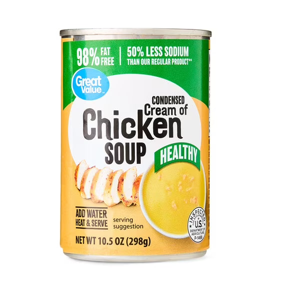 Great Value Cream Of Chicken Condensed Soup, 10.5 oz