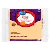 Great Value Individually Plastic Wrapped Singles American Cheese Product, 16 oz, 24 Slices
