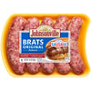 Johnsonville Brats Original Pork Bratwurst Links, 19 oz (5 Count) Refrigerated