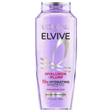 L'Oreal Paris Elvive Hyaluron Plump Hydrating Shampoo, 72H Intense Moisture, Squeeze, 13.5 fl oz