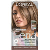 L'Oreal Paris Feria Shimmering Permanent Hair Color, B61 Downtown Brown, Strengthens Hair, 1 Kit