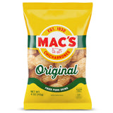 Mac's Original Chicharrones Pork Rinds, Pork Skins, 4 oz Bag