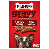 Milk Bone GravyBones Dog Biscuits, Gravy Coated Small Dog Treats, 19 oz Box