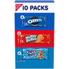 Nabisco Cookies Variety Pack, OREO, Nutter Butter, and CHIPS AHOY!, 10 Four-Cookie Snack Packs