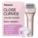 Panasonic ES-WWL8A 4-Blade Electric Shaver for Women with Bikini Trimmer and Wet/Dry Function