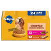 Pedigree Chopped Ground Dinner Chicken & Beef Variety Pack Wet Dog Food, (24) 13.2 Oz Cans