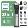 Philips Norelco All-In-One 7000 Series 22-Piece Trimmer - Electric Shaver and Clipper For Face, Beard, Hair & Body, Self-Sharpening Full Metal Blades, 25 Length Settings (0.5-16 Mm), MG7965/49