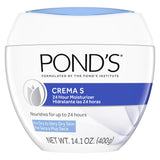 POND’S Crema S, Moisturizing Face Cream for Dry to Very Dry Skin – 14.1 oz