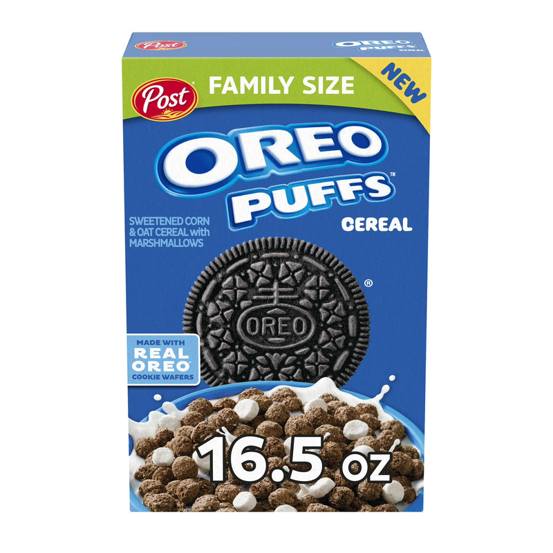 Post OREO PUFFS™ Cereal, Crunchy 16.5 oz box