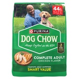 Purina Dog Chow Complete, Dry Dog Food for Adult Dogs High Protein, Real Chicken, 44 lb Bag