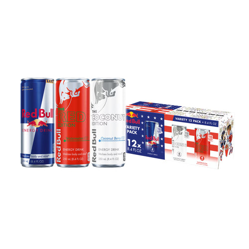 Red Bull Energy Drink Summer Celebration Variety Pack, with 80mg Caffeine,  Taurine & B Vitamins, 8.4 fl. oz.