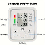 Automatic Upper Arm Blood Pressure Monitor with Digital Display
