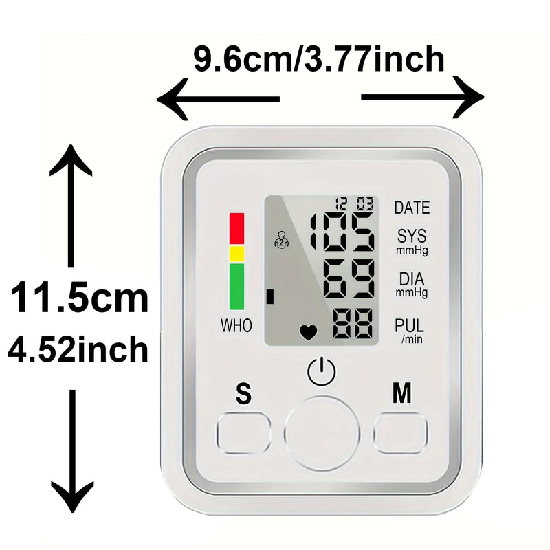 Automatic Upper Arm Blood Pressure Monitor with Digital Display