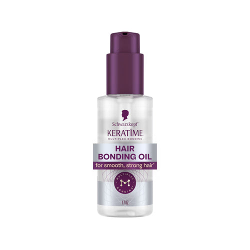 Schwarzkopf KERATIME Hair Bonding Oil for Strong, Smooth Hair, 1.7 fl oz
