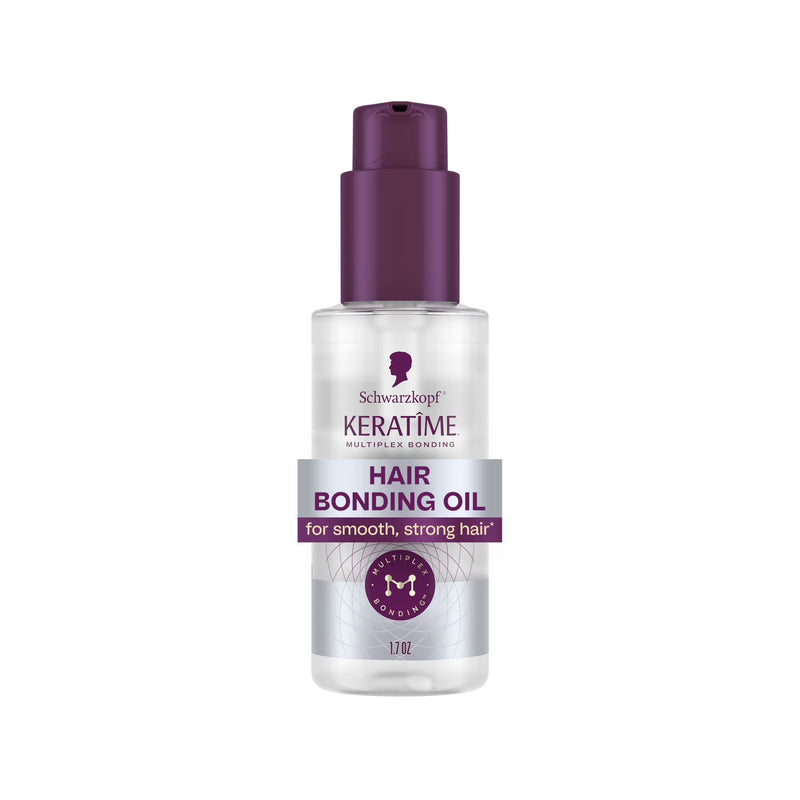Schwarzkopf KERATIME Hair Bonding Oil for Strong, Smooth Hair, 1.7 fl oz
