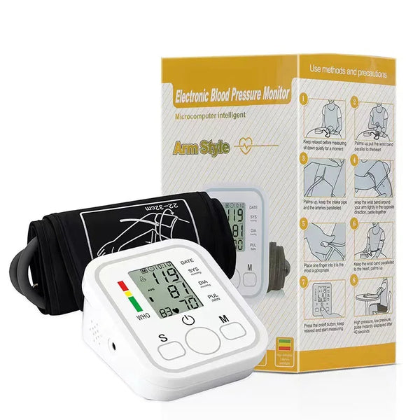 Automatic Upper Arm Blood Pressure Monitor with Digital Display