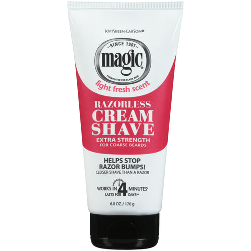 Softsheen-Carson Magic Shave Hair Removal Cream for Men, Extra Strength Depilatory Cream, 6 oz