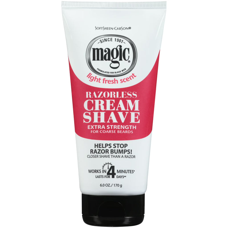Softsheen-Carson Magic Shave Hair Removal Cream for Men, Extra Strength Depilatory Cream, 6 oz