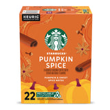 Starbucks Pumpkin Spice Naturally Flavored K-Cups Coffee Pods, 22 Count K Cups