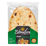 Stonefire® Roasted Garlic Naan Bread, Soft Authentic Flatbread for Dipping & Pizza, 8.8 oz, 2 Count
