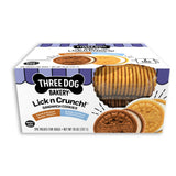 Three Dog Bakery Lick'n Crunch Sandwich Cookies, Carob and Peanut Butter and Golden and Vanilla Flavor, Crunchy Dog Treats, 26 oz.