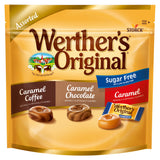 Werthers Original Hard Sugar Free Assorted Flavors, Caramel Coffee, Caramel Chocalate, Caramel Candy 7.7 oz