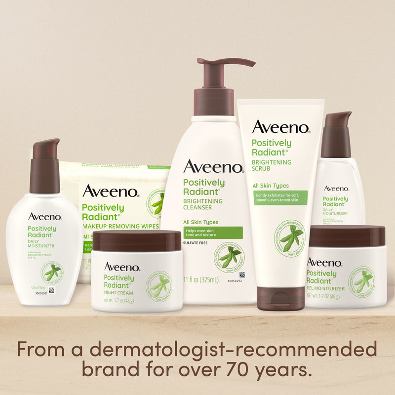 Aveeno Positively Radiant Skin Brightening Exfoliating Daily Face Scrub, 5 oz