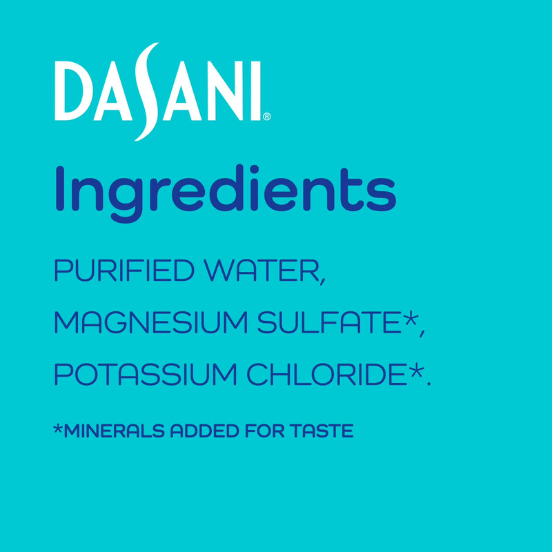 Dasani Purified Water Bottles, 16.9 fl oz, 32 Pack