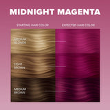 Splat Midnight Magenta Hair Dye Kit, Semi-Permanent Dark Pink Hair Color for Brunettes, Vegan