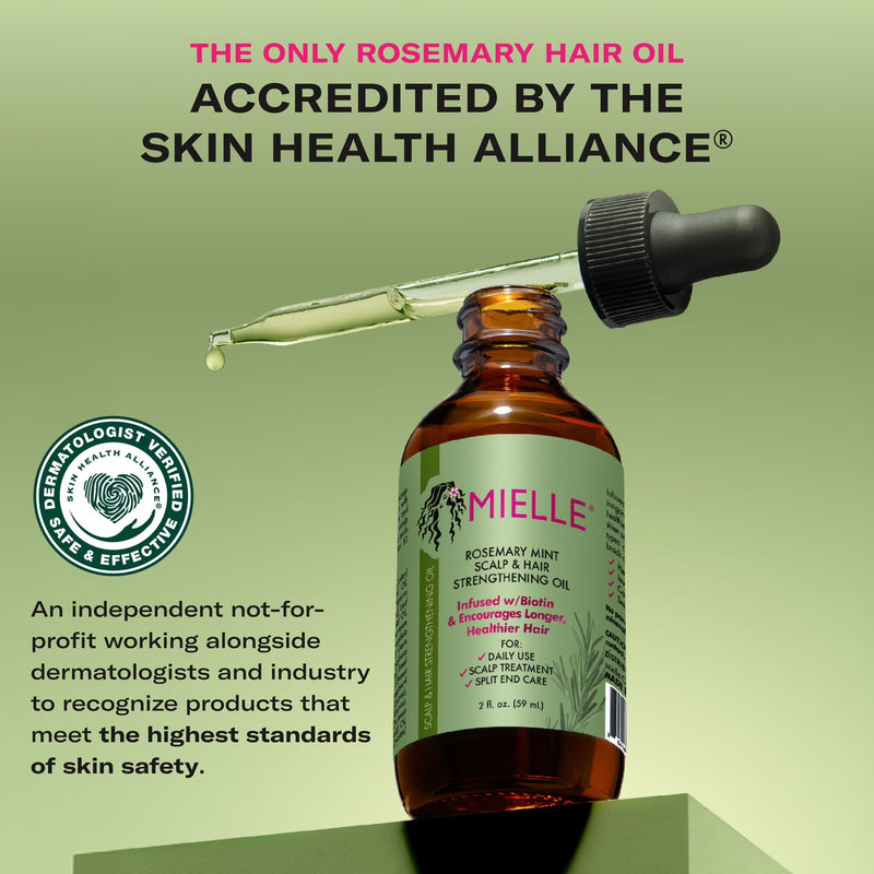 Mielle Strengthening Scalp & Hair Oil, Rosemary Mint, 2 oz