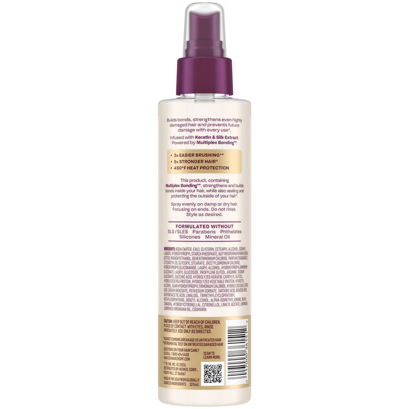 Schwarzkopf KERATIME Deep Repair Detangling Treatment for Dry, Damaged Hair, 6.8 fl oz